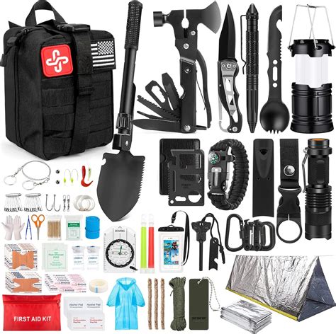 Survival Kit, 250Pcs Survival Gear First Aid Kit with Molle System ... - balustradellc