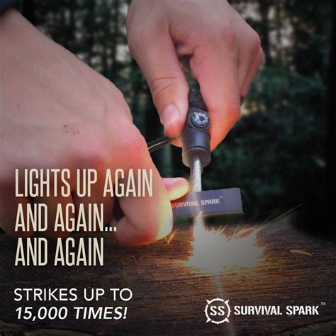 Survival SPARK Emergency Magnesium Fire Starter - balustradellc