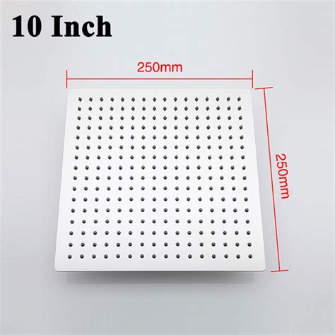 SUS304 SHOWER HEAD 8 10 12 Inch Inci ULTRA THIN RAINFALL SHOWERHEAD ... - balustradellc