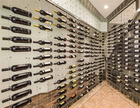 Suspended Cable Wine Rack - Invisible Cable System - balustradellc