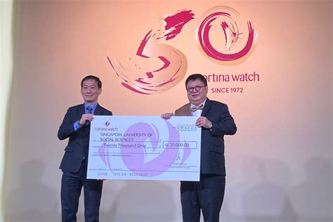 SUSS receives 20,000 donation from Cortina Watch to support …