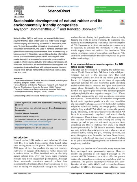 Sustainable development of natural rubber and its environmentally ... - wintechmobiles.com