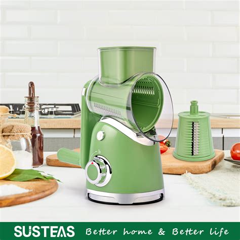 SUSTEAS Rotary Cheese Grater with Handle - Vegetable Shredder … - raincitystudios.com
