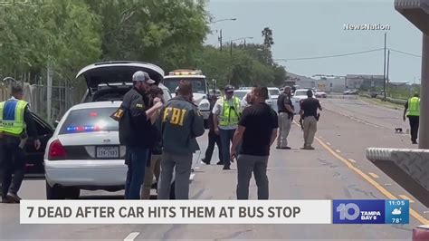SUV driver plows into crowd at Texas bus stop near border; 7 dead