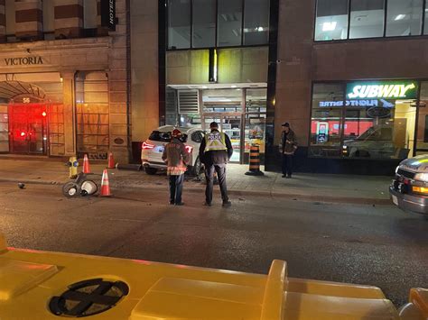 SUV smashes into restaurant in downtown Toronto, police investigating