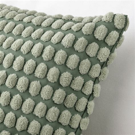 SVARTPOPPEL Cushion cover, pale grey-green, 50x50 cm - IKEA