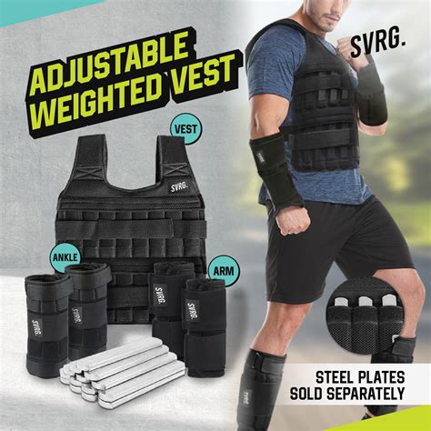 SVRG Adjustable Weighted Vest - Wrist & Ankle Weight - balustradellc