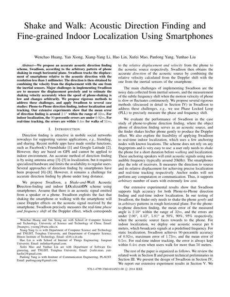 Swadloon: Direction Finding and Indoor Localization Using Acoustic ... - coolestguyplanet.net