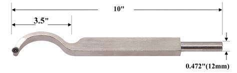 Swan Neck Hollower 10 Inch - Carbide Tipped Wood Lathe Tool With … - balustradellc