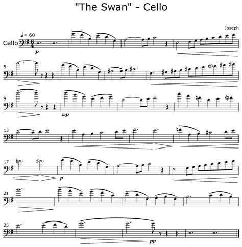 SWAN SONG - CELLO