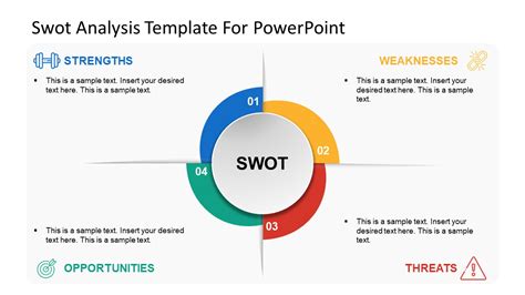 SWOT Analysis Template Helix Design For PowerPoint SlideModel