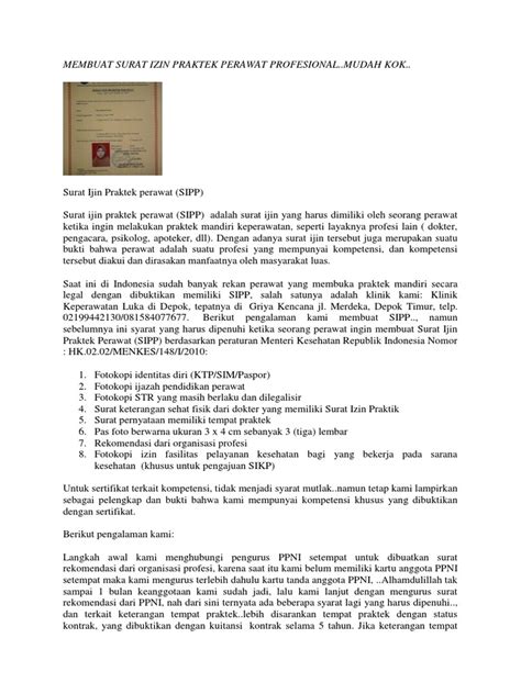 Syarat dan Cara Buka Praktik Mandiri Perawat - balustradellc