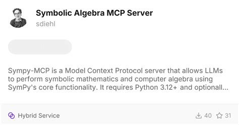 Symbolic Algebra MCP Server | Awesome MCP Servers - wintechmobiles.com