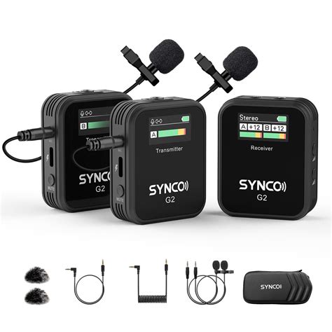 SYNCO Wireless Lavalier Microphone, G2 (A2) 2.4G … - balustradellc