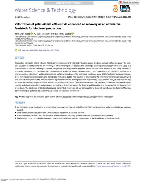 Synergistic Valorization of Palm Oil Mill Effluent and Boiler Ash into ... - balustradellc