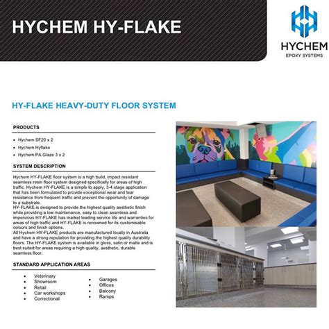 SYSTEM DATA SHEET HY-FLAKE - Hychem