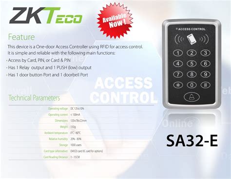 SA32-E/SA32-M is an Access Control Standalone Device 