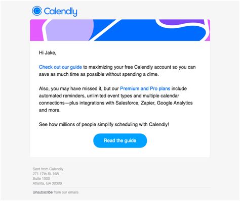 SaaS Email Templates to Calendly!