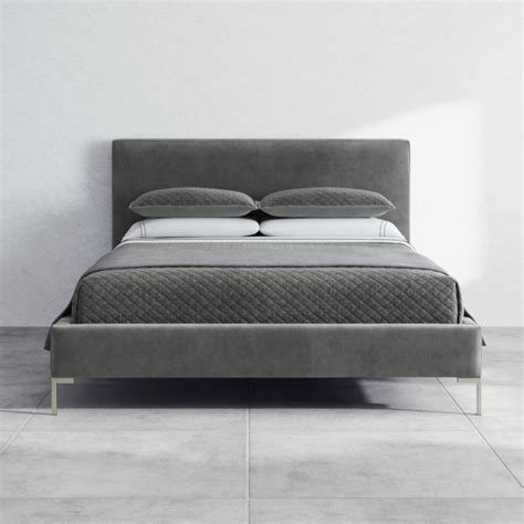 Saatva bed frame. A striking Scandinavian-inspired platform bed frame. From its gently sloped headboard to its strikingly modern legs, it adds a dose of confidence to any bedroom look. Saatva Editorial Team 