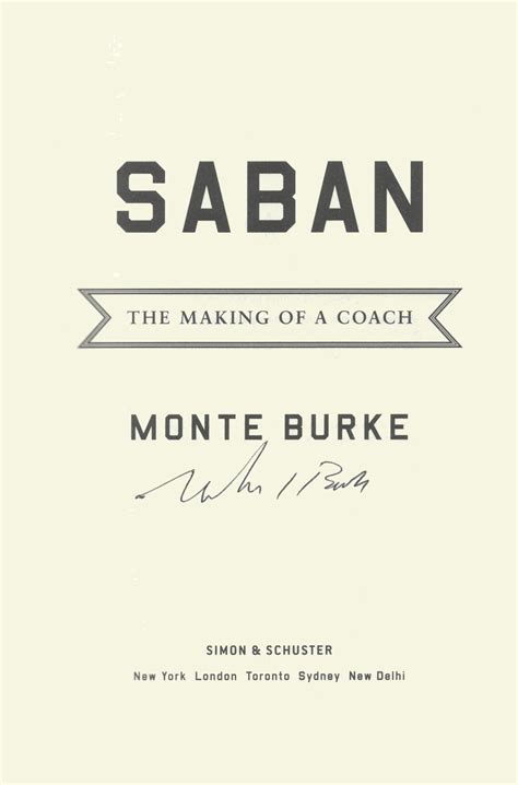 Download Saban The Making Of A Coach By Monte Burke