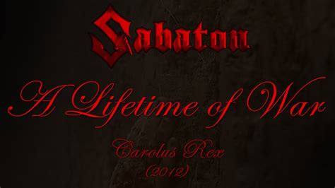 Sabaton – A Lifetime of War (English Version) Lyrics