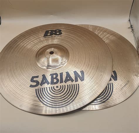 Sabian 14" B8 Hi-Hat Cymbals (Pair) Reverb