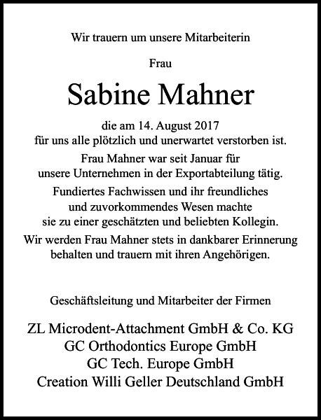 Sabine Mahner Profiles Facebook