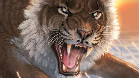 Sabor tooth tigers. FULL STORY. New research indicates adolescent offspring of the menacing sabre-toothed predator, Smilodon fatalis, were more momma's cubs than independent … 