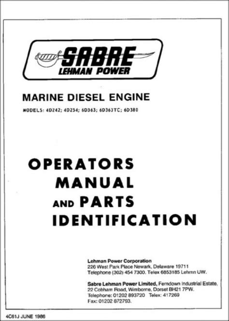 Sabre lehman marine diesel engine parts op manual. - Dune buggy handbook the a z of vw based buggies since 1964 revised edition.