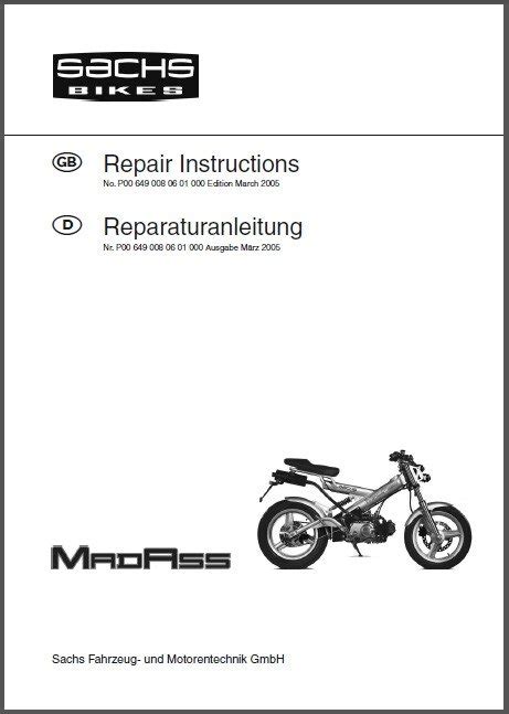 Sachs madass 50 scooter full service repair manual 2005 2011. - Grundzüge der vor- und frühgeschichte kleinasiens..