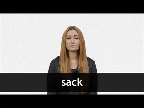 Sack definition and meaning Collins English Dictionary