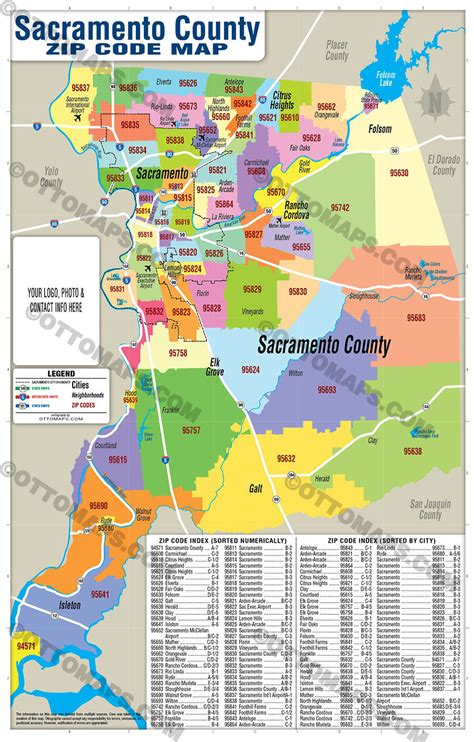 Sacramento County Zip Code Map Map VectorCampus Map