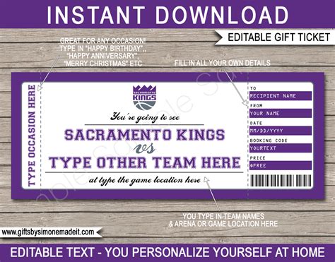 Sacramento Kings Gift Card