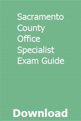 Sacramento county office specialist exam guide. - Handbook of research on entrepreneurship what we know and what we need to know.