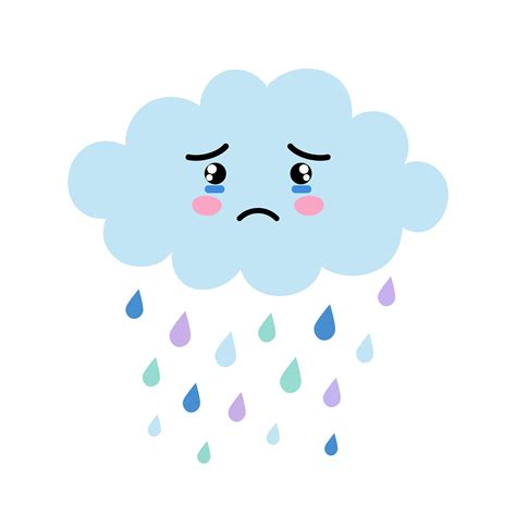 Sad Cloud Face Illustrations & Vectors - Dreamstime