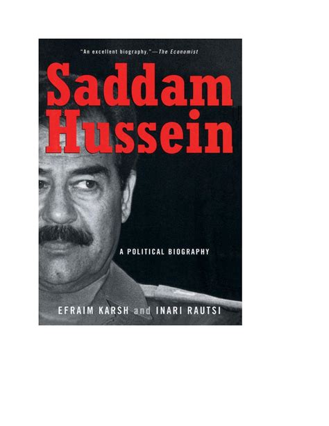 Saddam hussein biography summary examples