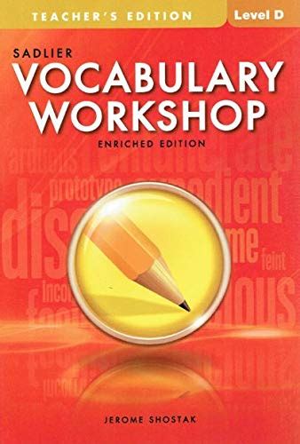 VOCABULARY WORKSHOP has for more than five decades been the leading program for systematic vocabulary development for grades 6–12. It has been proven a highly successful tool in helping students expand their vocabularies, improve their vocabulary skills, and prepare for the vocabulary strands of standardized tests.