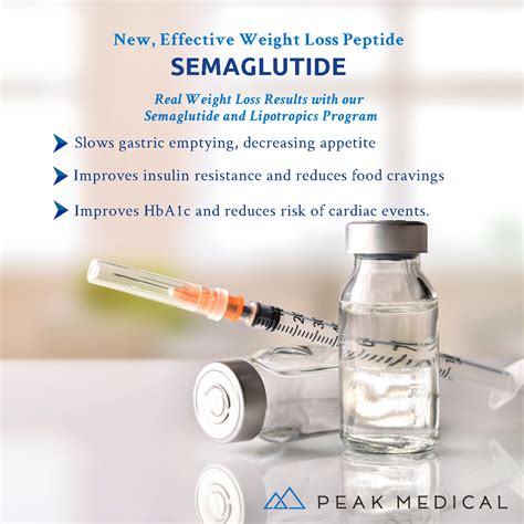 1 Apr 2024 ... Semaglutide is a glucagon-like peptide-1 (GLP-1) receptor agonist. Semaglutide injection is also used together with diet and exercise to help .... 