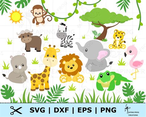 Safari Animals Png - Etsy