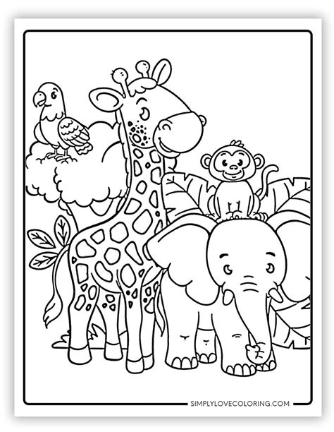 Safari Coloring Page
