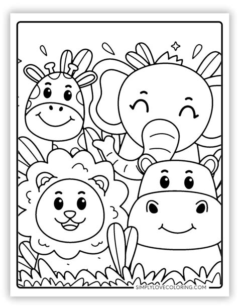 Safari Coloring Shee
