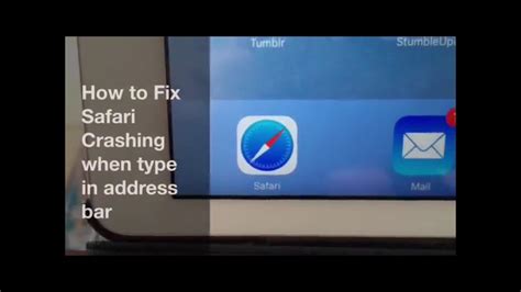 Safari crashes when typing in address bar