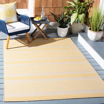 Safavieh 8 x 10 Beige/Blue Indoor/Outdoor Stripe Area Rug - Lowes