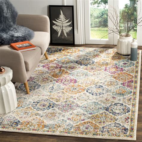 SAFAVIEH Monaco Collection Area Rug - 5'1" x 7'7", Pink & Multi, Boho Chic Medallion Distressed Design, Non-Shedding & Easy Care, Ideal for High Traffic Areas in Living Room, Bedroom (MNC243D) Visit the Safavieh Store. 4.6 4.6 out of 5 stars 13,945 ratings. 
