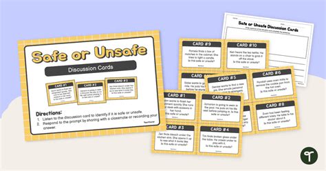 Safe And Unsafe Scenario Cards Cards Info