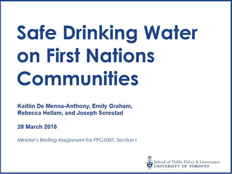 Safe Drinking Water for First Nations Act