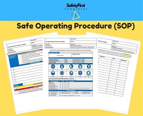 Safe Operating Procedure Template