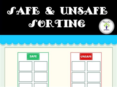 Safe and Unsafe Sorting Teaching Resources