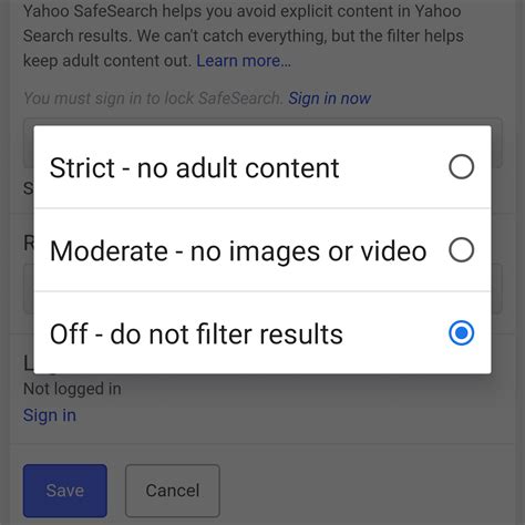 Safe search on off. Upon opening the Search Settings, you should see the SafeSearch Filters option at the top in the Search results category. 5. Enable/disable the checkbox beside the Turn on … 