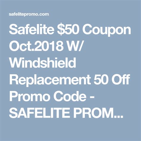 Not only Safelite $50 Coupon May 2024, but also valid Safelite AutoGlass Promo Codes & Coupons can be easily found at sashstudio.com. Take 15% price cuts today!
